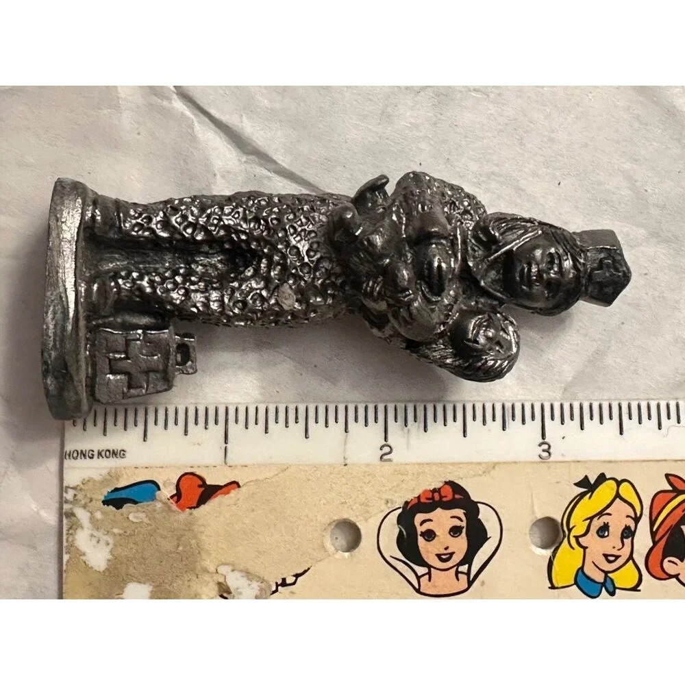Michael‎ Ricker Pewter Nurse Sculpture Holding Child  Christmas